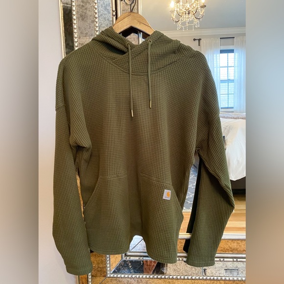 Carhartt Tops - Carhartt Women's Relaxed Fit Heavyweight Long-Sleeve Hooded Thermal Shirt